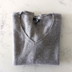 Gray Saks Fifth Ave Vaneck Sweater - Woman - M